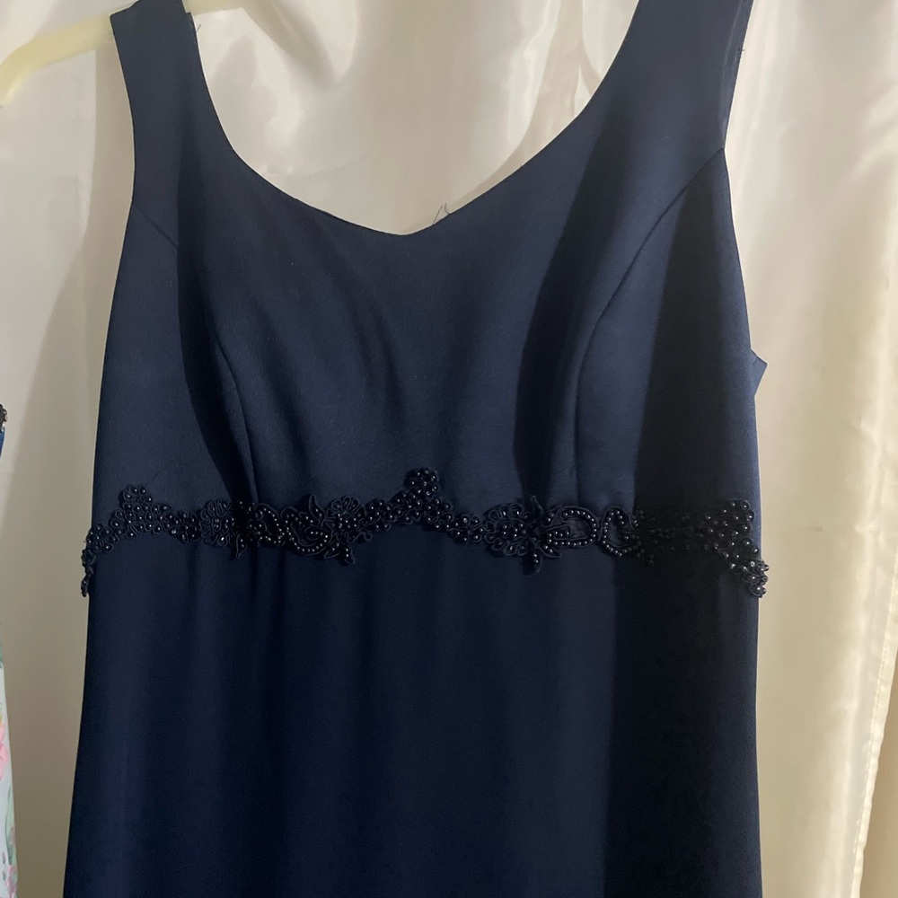 Source Unknown Navy Blue Prom Dress